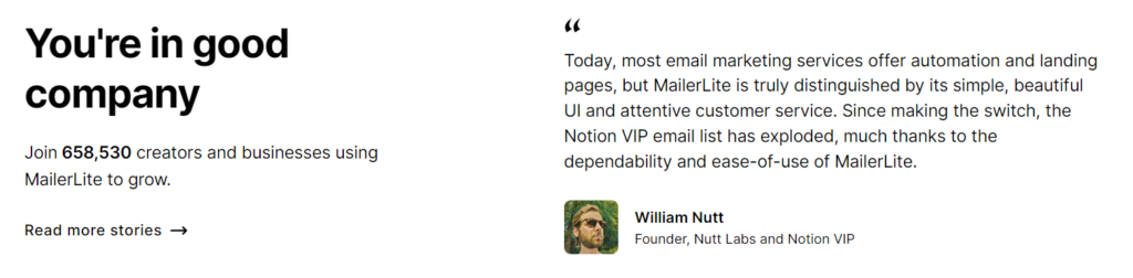 MailerLite vs ActiveCampaign: MailerLite User Reviews and Feedback