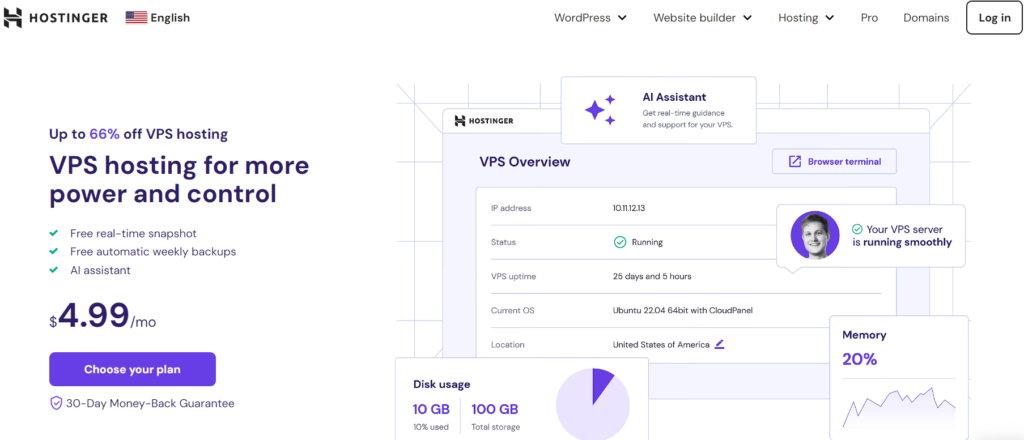 Hostinger: VPS Hosting